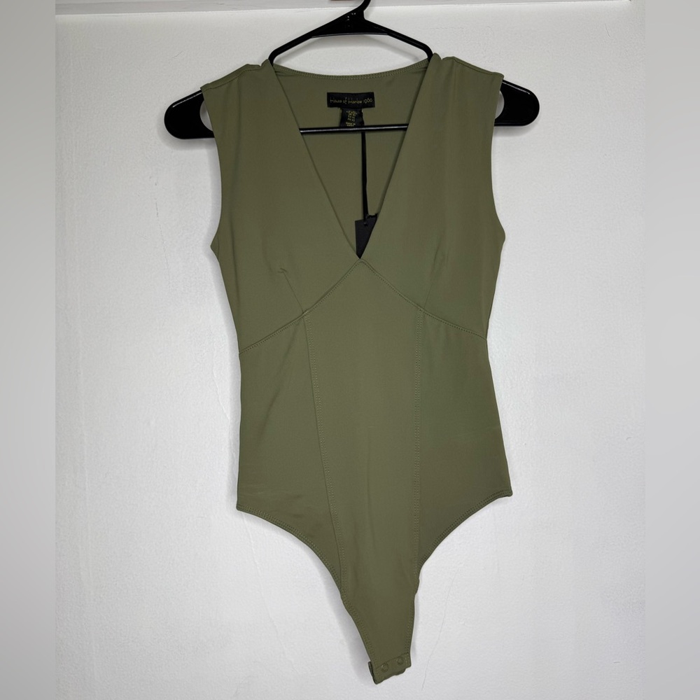 House of Harlow 1960 Sage Green Bodysuit